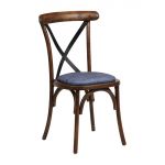Bristol Dining Chair Vintage with Padded Seat Helbeck Midnight (2 Pack)