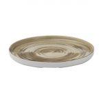 Churchill Stonecast Patina Antique Taupe Walled Plates 260mm (6 Pack)