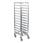 Matfer Bourgeat 12 Tray Cafeteria Trolley Grey