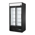 True Upright Double Door Merchandiser Fridge GDM-33-HC-LD BLK