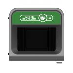 Rubbermaid Configure Container with Mixed Recycling Label Green