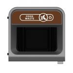 Rubbermaid Configure Container with Food Waste Label Brown