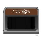 Rubbermaid Configure Container with Food Waste Label Brown