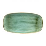 Churchill Stonecast Rectangular Plates Samphire Green 189 x 355mm (Pack of 6)