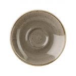 Churchill Stonecast Espresso Saucer Peppercorn Grey 118mm (12 pack)