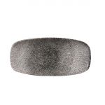 Churchill Studio Prints Raku Rectangular Plate Quartz Black 269mm (12 Pack)