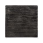 Bolero Pre-drilled Square Tabletop Vintage Black 700mm