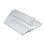 Beaumont Tent Menu Holder Clear Perspex