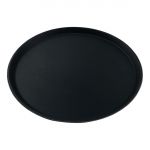 Beaumont Non-Slip Round Tray Black 280mm