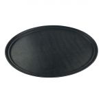 Beaumont Non-Slip Oval Tray Black 685 x 558mm