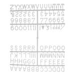Beaumont 12mm Letter Set (660 characters) White