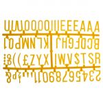 Beaumont 31mm Letter Set (390 characters) Yellow