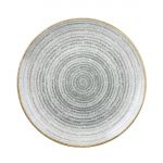 Churchill Studio Prints Homespun Stone Grey Coupe Plate 288mm (Pack of 12)