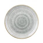 Churchill Studio Prints Homespun Stone Grey Coupe Plate 260mm (12 Pack)