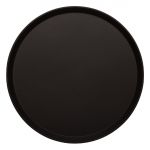 Cambro Treadlite Fibreglass Round Non-Slip Tray Black