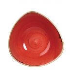 Churchill Stonecast Triangle Bowl Berry Red 235mm (Pack of 12)