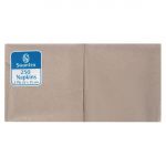 Swantex Recycled Cocktail Napkin Kraft 25x25cm 2ply 1/4 Fold (2000 pack)