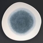 Churchill Studio Prints Raku Round Trace Plates Topaz Blue 264mm (Pack of 12)