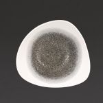 Churchill Studio Prints Raku Trace Triangular Bowl Quartz Black 235mm (Pack of 12)