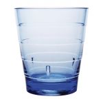 Olympia Kristallon Polycarbonate Ringed Tumbler Blue 285ml (Pack of 6)
