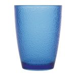 Olympia Kristallon Polycarbonate Tumbler Pebbled Blue 275ml (Pack of 6)