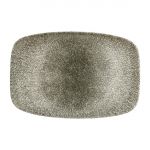 Churchill Studio Prints Raku Rectangular Plates Quartz Black 300mm (6 Pack)