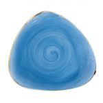 Churchill Stonecast Triangle Plates Cornflower Blue 311mm (Pack of 6)