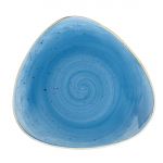 Churchill Stonecast Triangle Plates Cornflower Blue 229mm (Pack of 12)