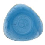 Churchill Stonecast Triangle Plates Cornflower Blue 197mm (Pack of 12)