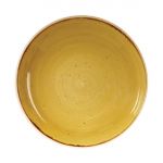 Churchill Stonecast Round Coupe Bowls Mustard Seed Yellow 248mm (Pack of 12)