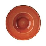 Churchill Stonecast Round Wide Rim Bowls Spiced Orange 239mm (Pack of 12)