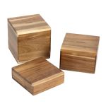 Olympia Acacia Riser Blocks 50/100/150(H)mm (Set of 3) (Pack of 3)