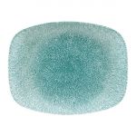 Churchill Raku Oblong Chef Plates Jade Green  202 x 261mm (Pack of 12)