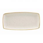 Churchill Stonecast Rectangular Plate Barley White 295 x 150mm (Pack of 12)