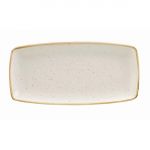 Churchill Stonecast Rectangular Plate Barley White 295 x 150mm