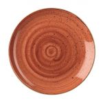 Churchill Stonecast Round Coupe Plate Spiced Orange 295mm (Pack of 12)