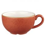 Churchill Stonecast Cappuccino Cup Spiced Orange 8oz (12 Pack)