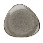 Churchill Stonecast Triangle Plate Peppercorn Grey 305mm (Pack of 6)