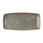 Churchill Stonecast Rectangular Plate Peppercorn Grey 295 x 150mm (Pack of 12)