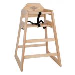 Bolero Wooden Highchair Natural Finish