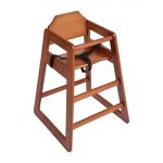 Bolero Wooden Highchair Dark Wood Finish