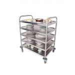 Craven 5 Tier General Purpose and Cleaning Trolley With Brakes