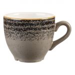 Churchill Studio Prints Homespun Charcoal Black Espresso Cup 100ml 3.5oz