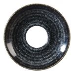 Churchill Studio Prints Homespun Charcoal Black Cappuccino Saucer 156mm (Pack of 12)