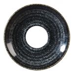 Churchill Studio Prints Homespun Charcoal Black Espresso Saucer 118mm (Pack of 12)