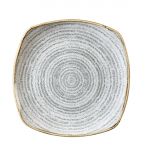 Churchill Studio Prints Homespun Charcoal Grey Square Plate 252mm (Pack of 12)