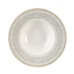 Churchill Studio Prints Homespun Stone Grey Wide Rim Bowl 240mm (12 Pack)