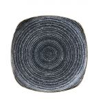 Churchill Studio Prints Homespun Charcoal Black Square Plate 215mm (Pack of 12)
