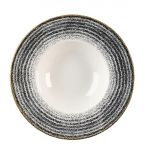Churchill Studio Prints Homespun Charcoal Black Wide Rim Bowl 240mm (Pack of 12)