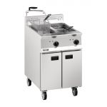 Lincat Opus 800 Twin Tank Twin Basket Free Standing Electric Filtration Fryer OE8113/OP